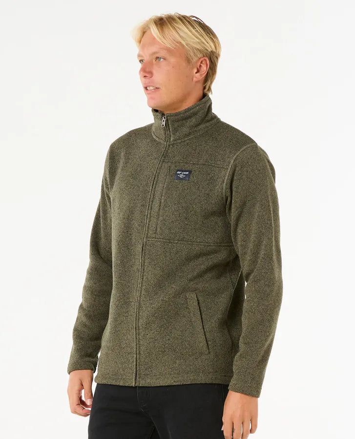 Crescent Zip Thru - Dark Olive