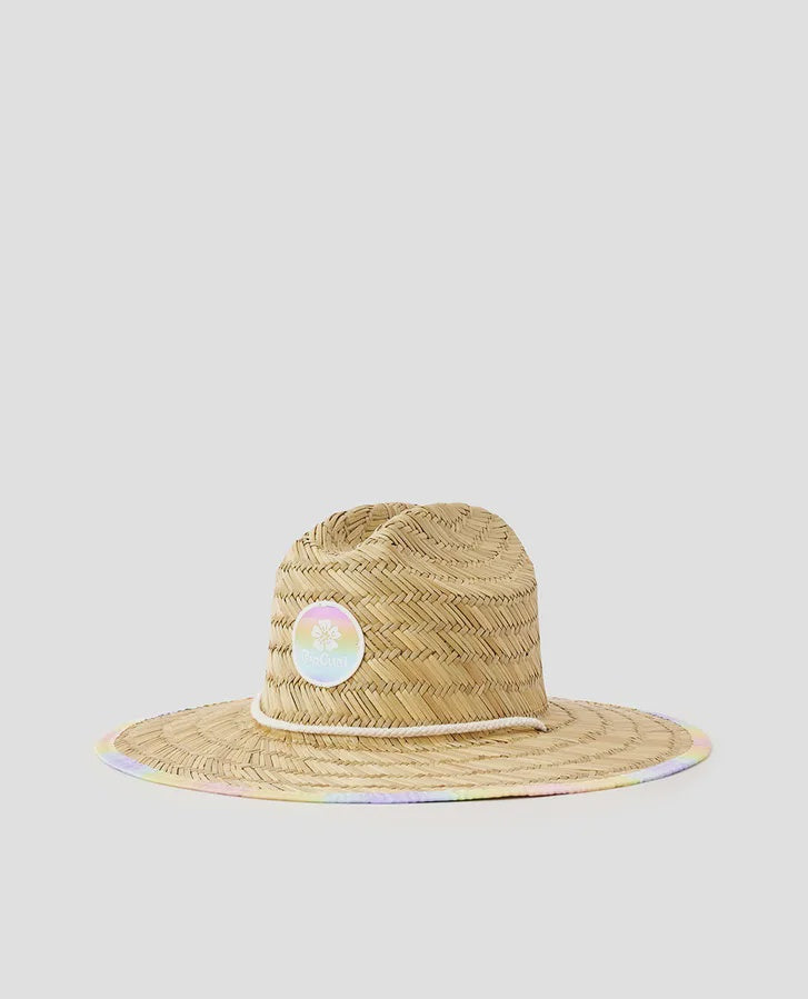 Mixed Straw Sun Hat - Girls