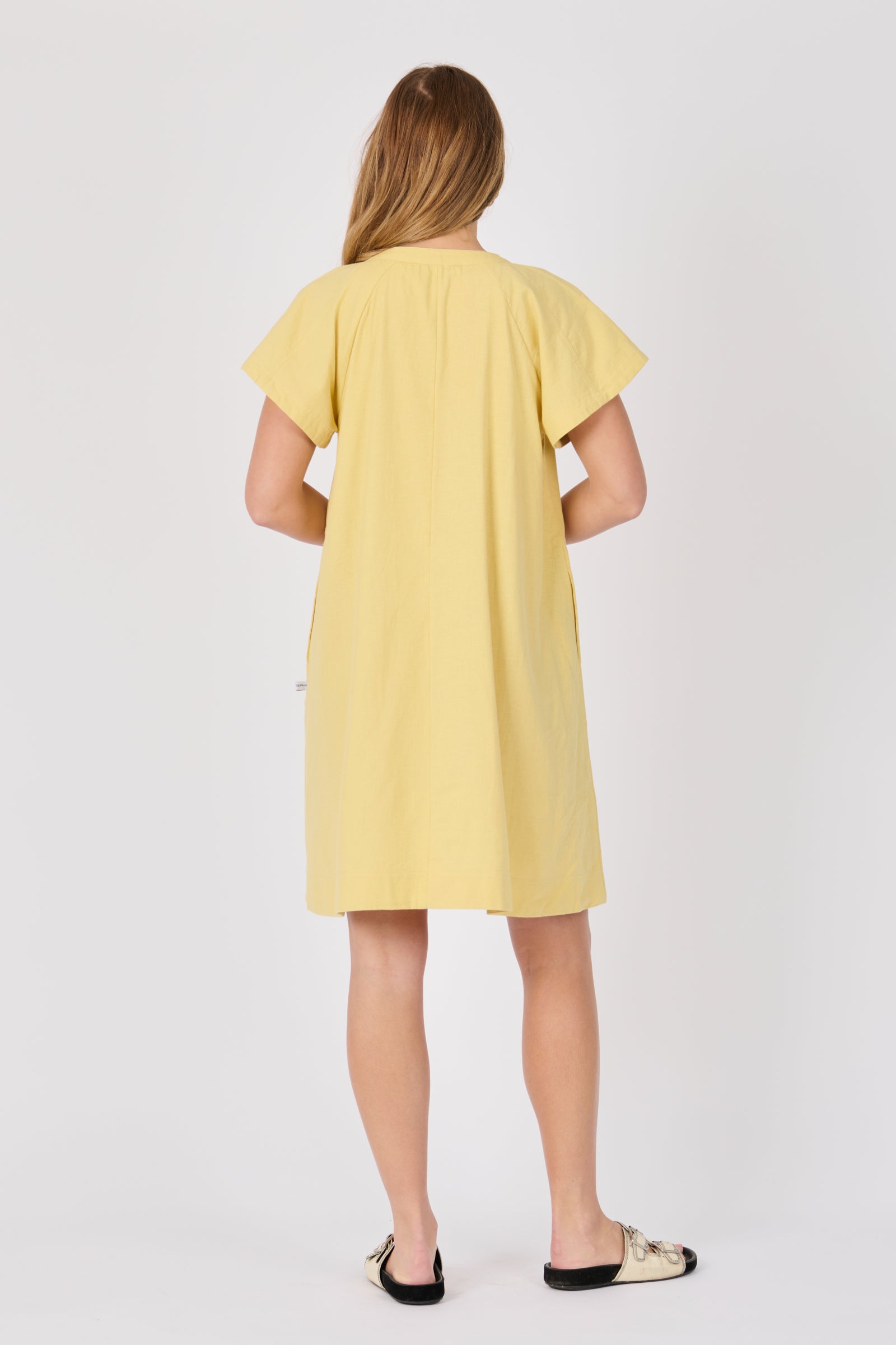 V-Neck Flutter Dress