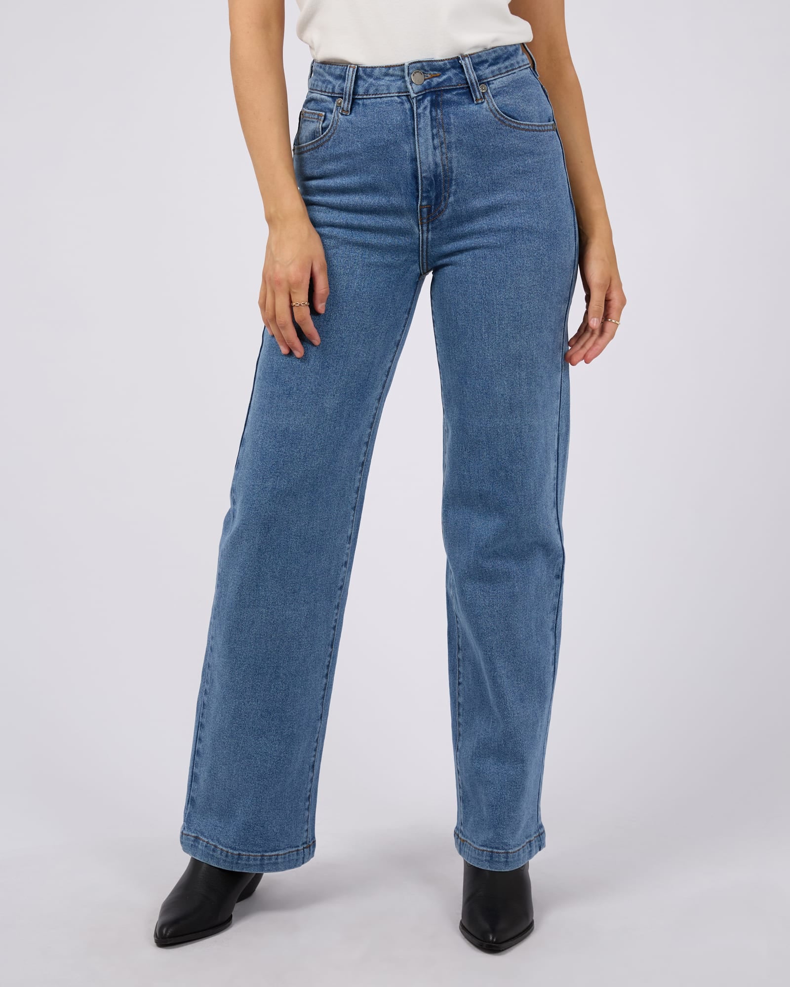 Jacqui Wide Leg Jean - Heritage Blue