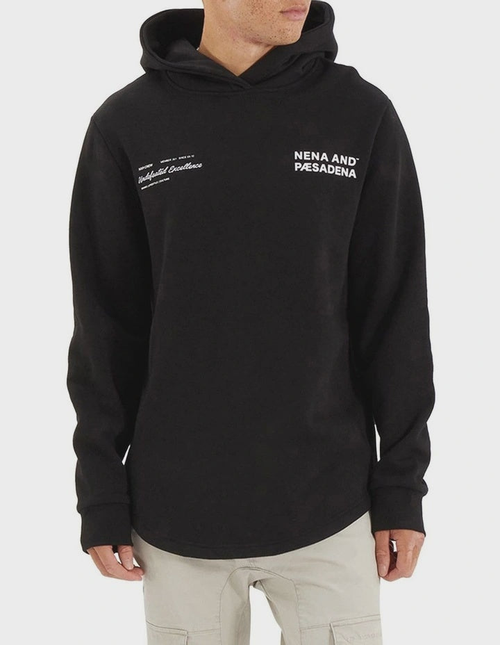 Concentric Dual Curved Hoodie