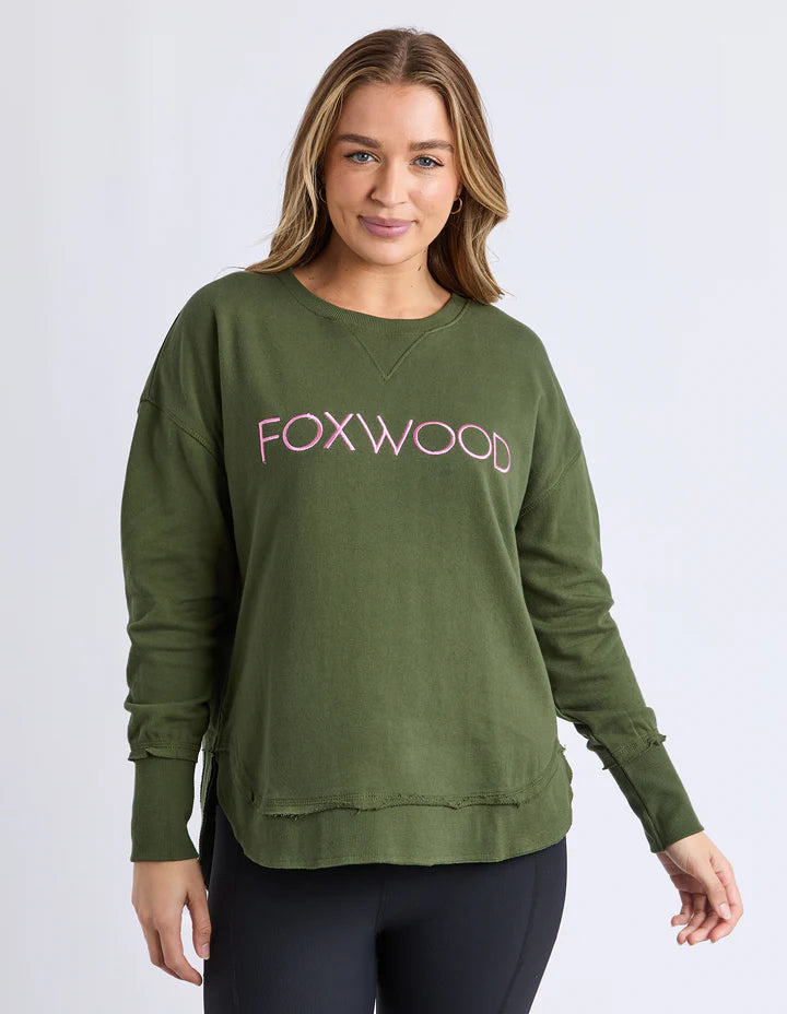 Simplified Metallic Crew - Olive