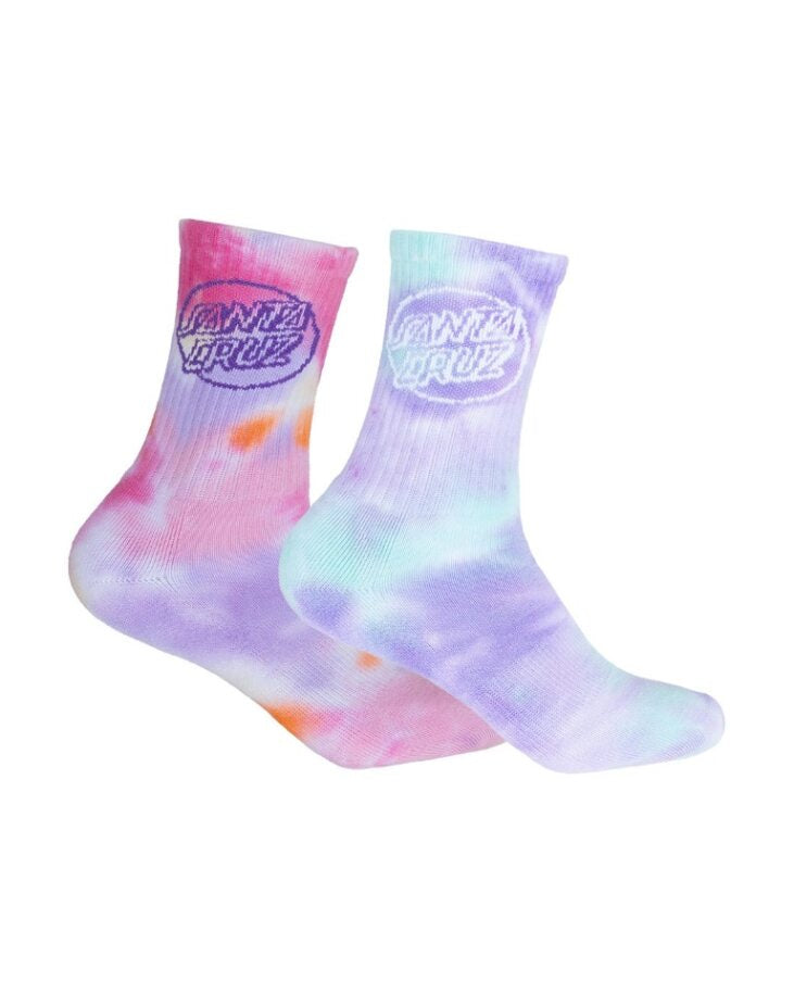 Other Dot Tie Dye Mid 2 PK Socks - 2-8