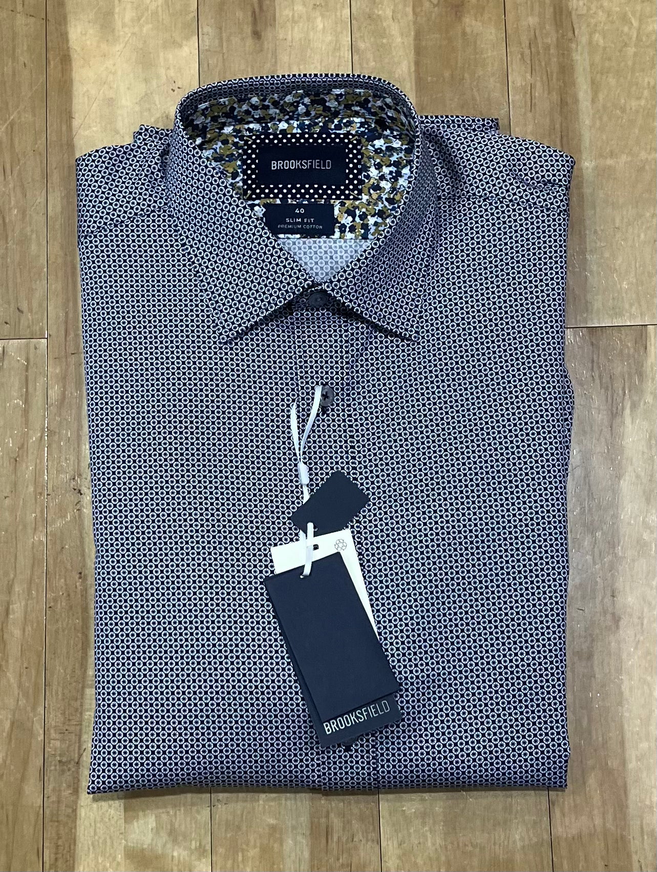 Premium Print Shirt - Navy