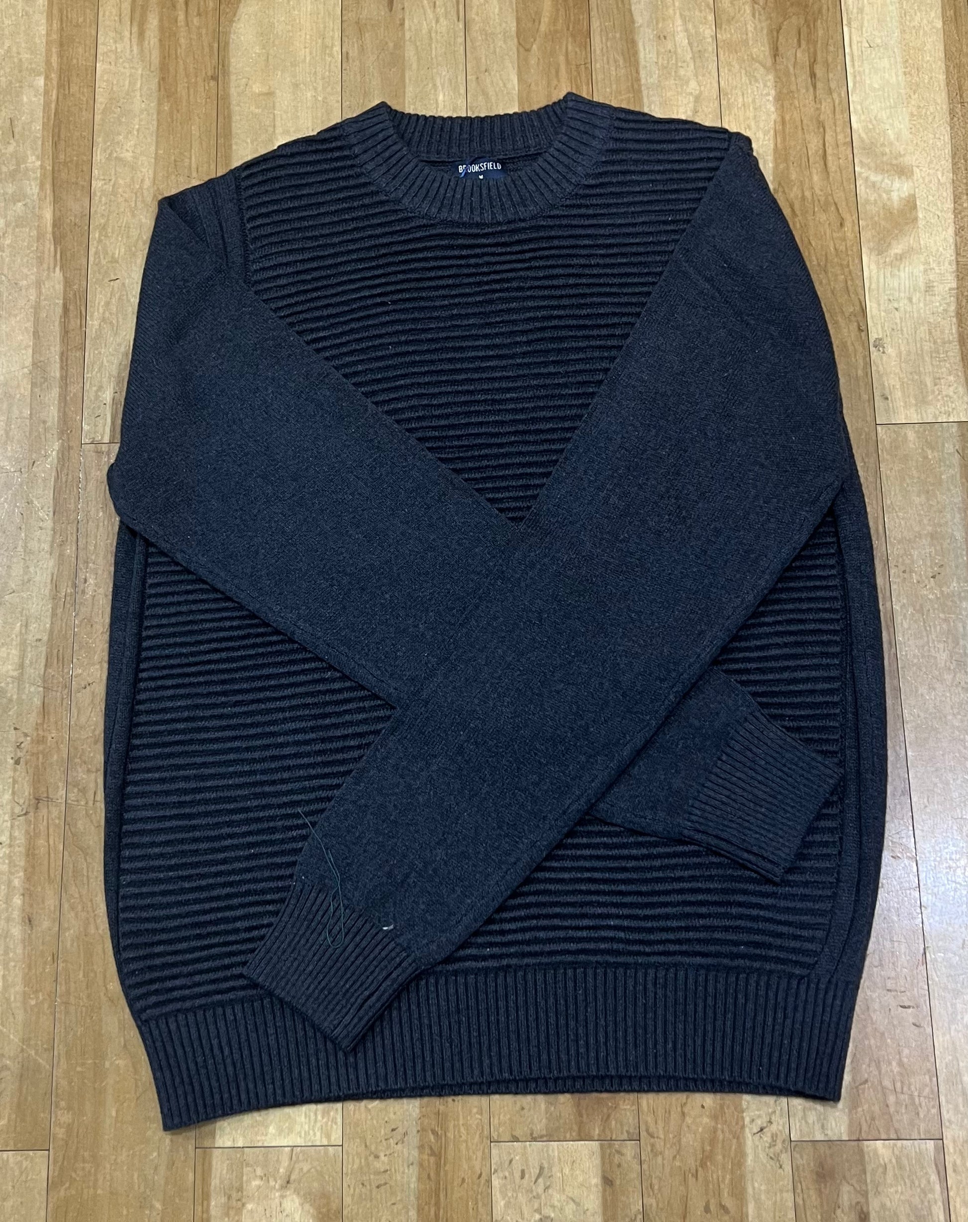 Brookfields Crew Neck Knit - Charcoal