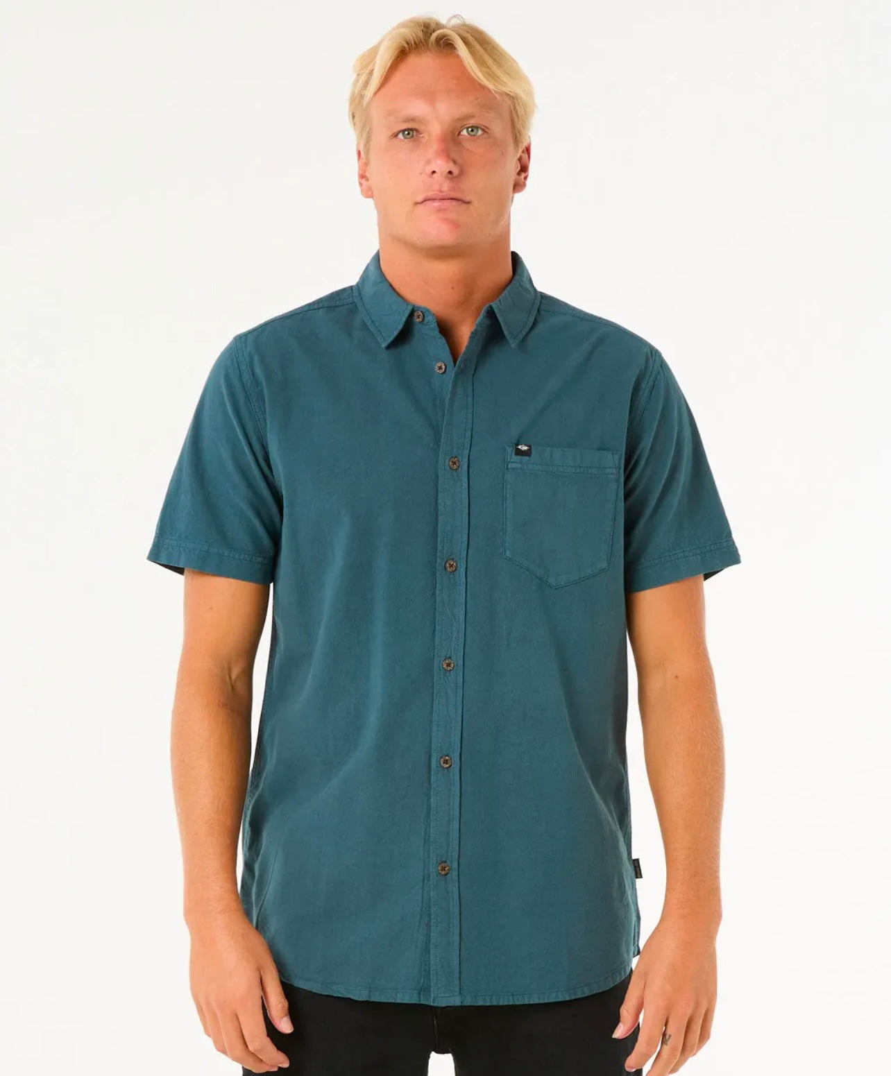 Classic Surf Washed S/S Shirt - Pine Night