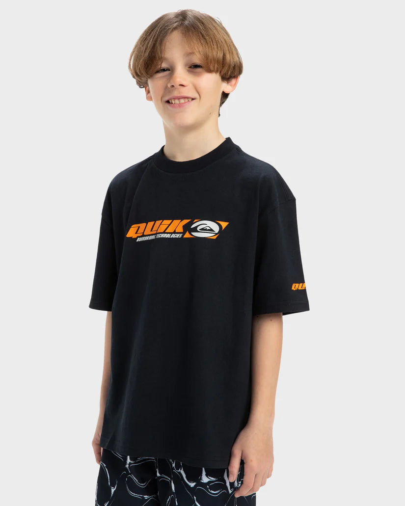 Stencil S/S T-Shirt Youth - Black