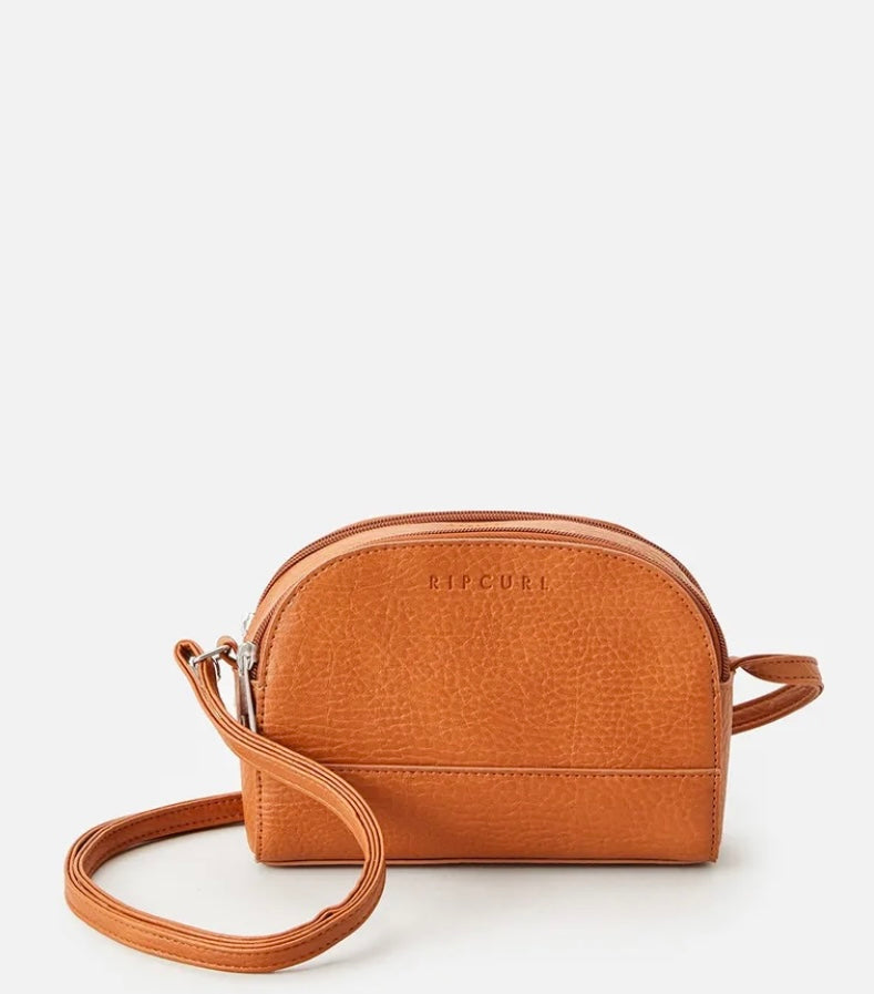 Essentials Dual Cross Body Bag - Honey