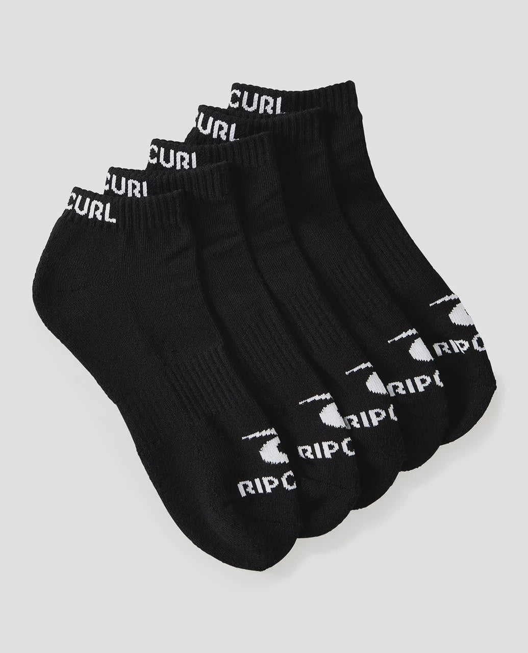 BRAND ANKLE SOCKS-BLACK