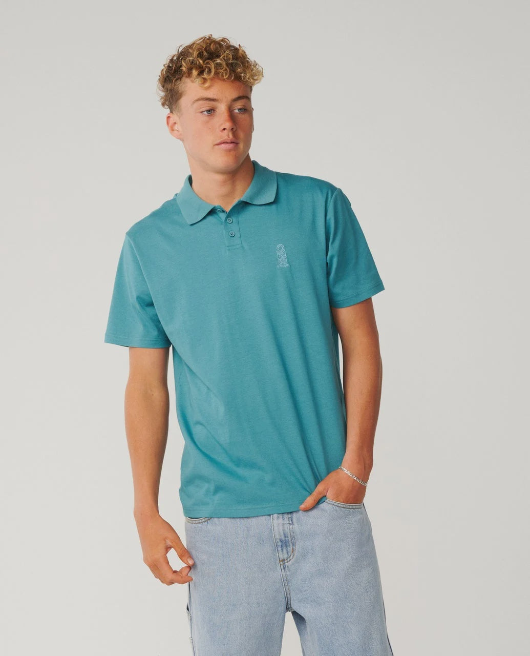 S-SERIES VC POLO-DUSTY JADE