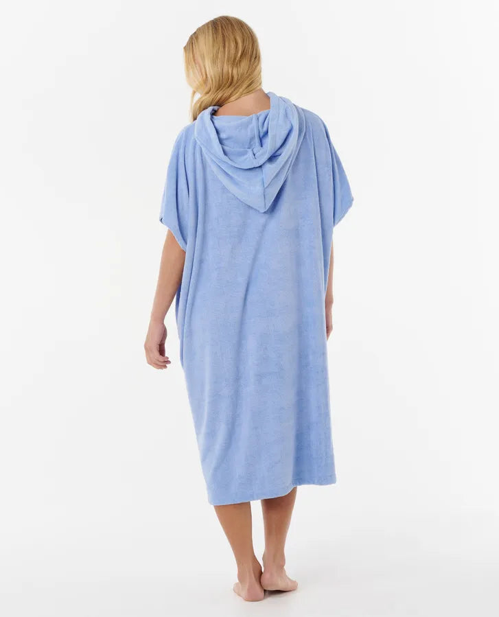 GIRLS CLASSIC SURF HOODED TOWEL-BLUE