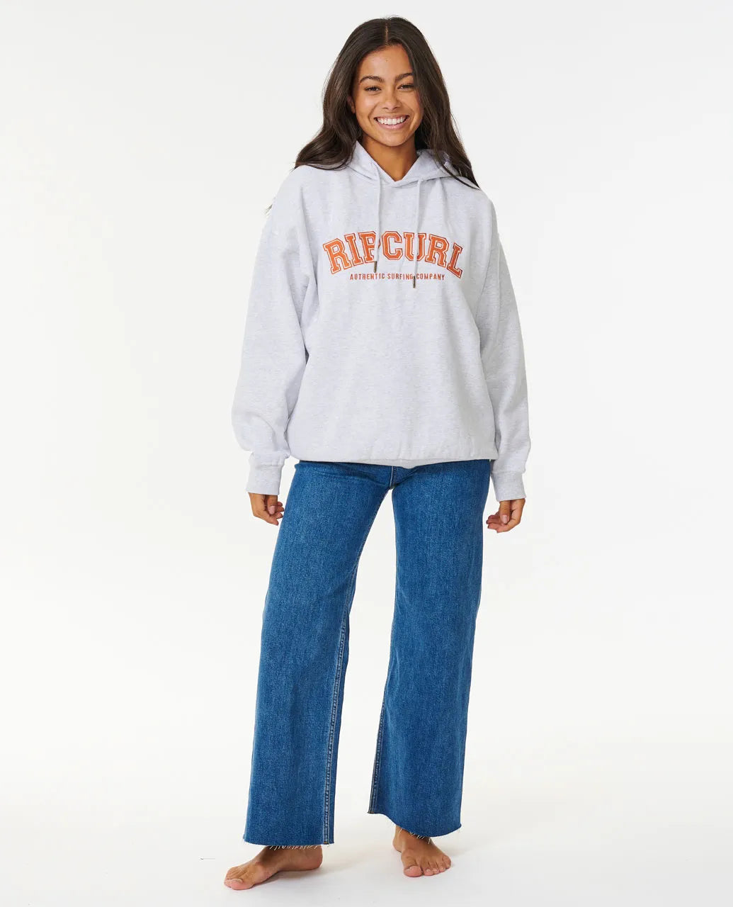Varsity Hoodie - Grey/Cinnamon