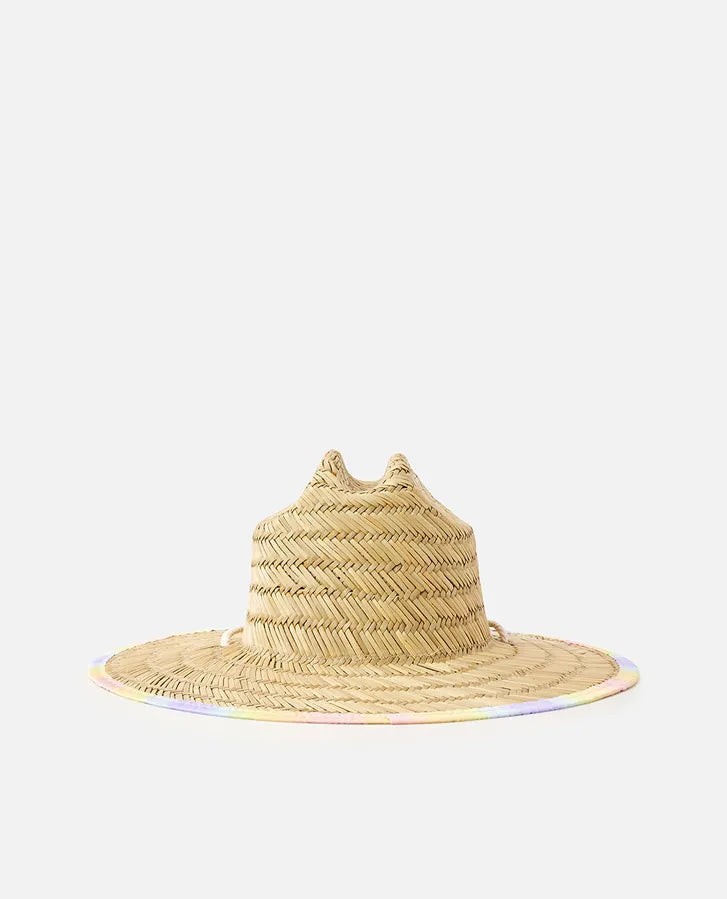 Mixed Straw Sun Hat - Girls
