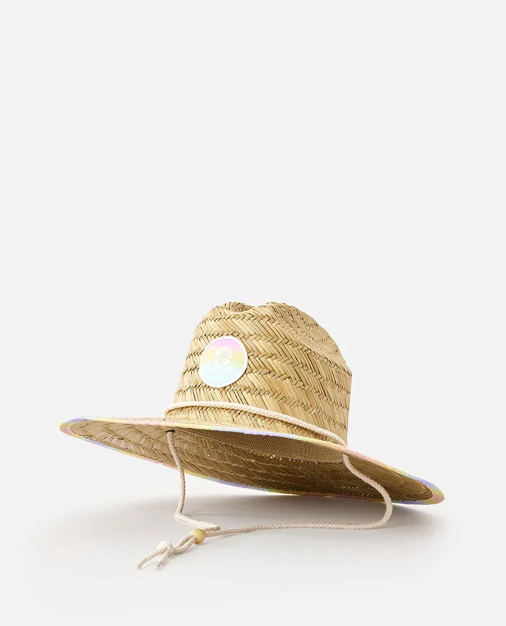 Mixed Straw Sun Hat - Girls