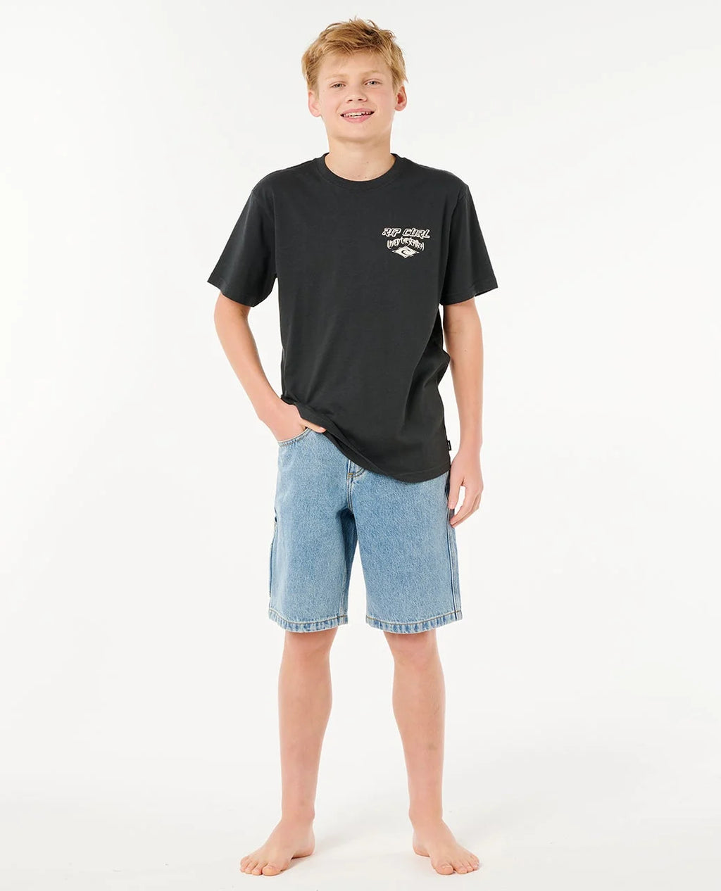 Hyped Up Denim Walkshort - Teen