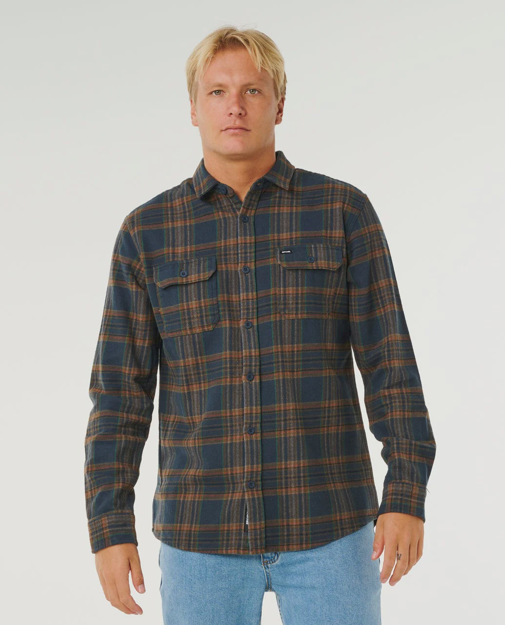 Griffin Flannel Shirt - Dark Olive