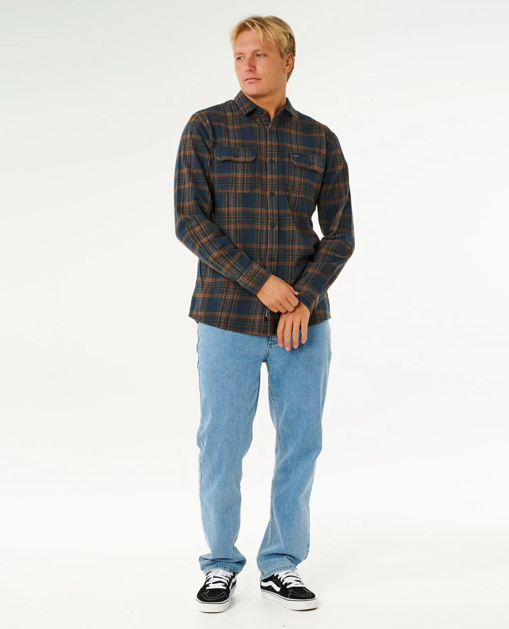 Griffin Flannel Shirt - Dark Olive