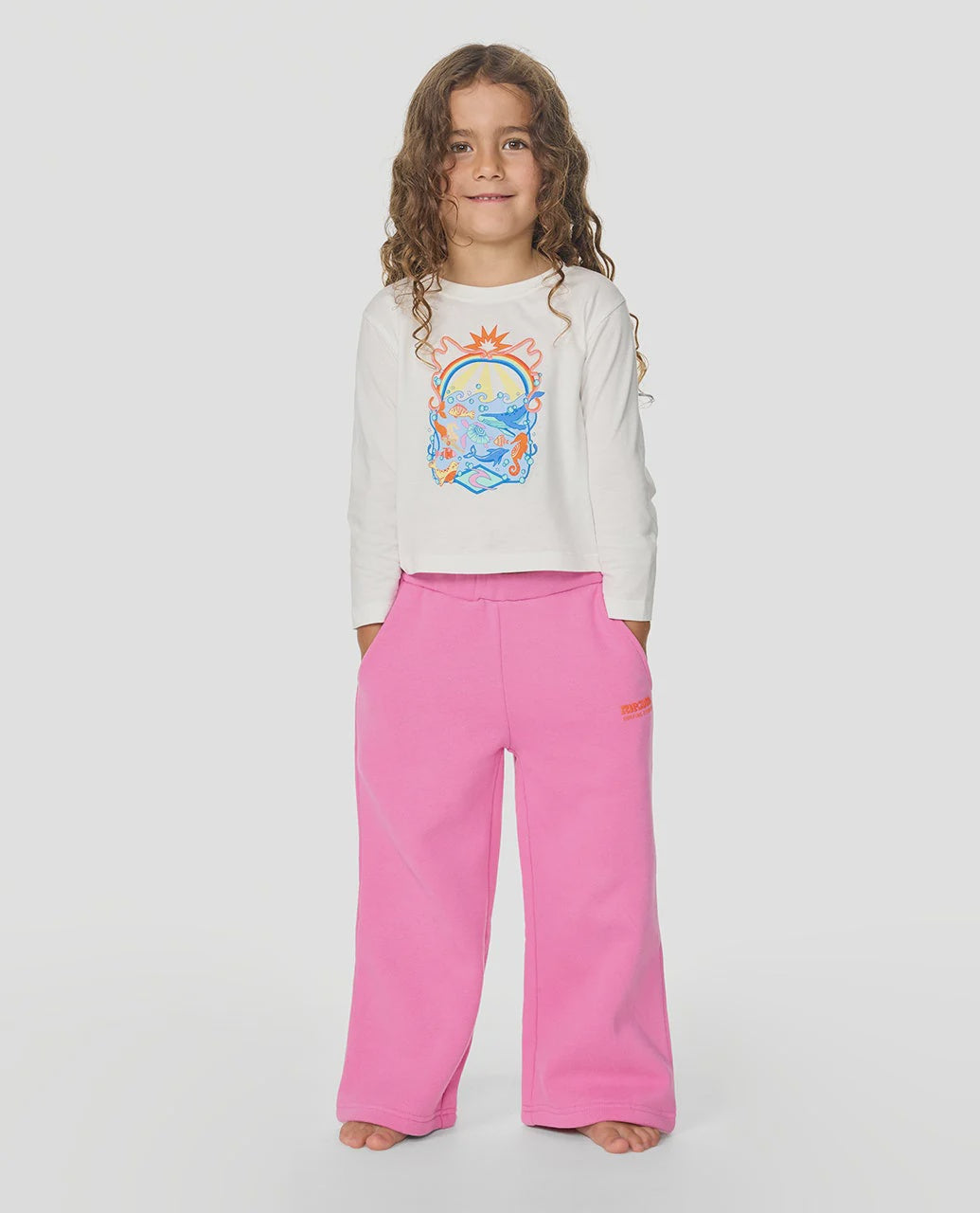 Girls Surf Puff Wide Leg Trackpant