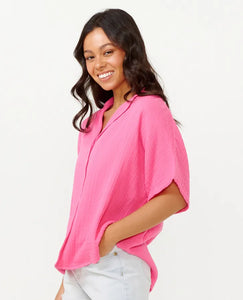 Premium Surf S/S Shirt - Hot Pink