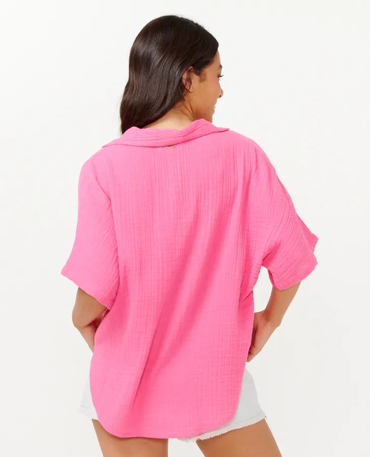 Premium Surf S/S Shirt - Hot Pink