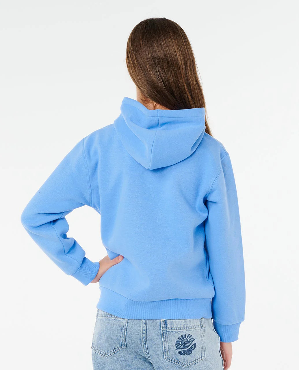 Girls Staple Varisty Hoodie - Cornflower