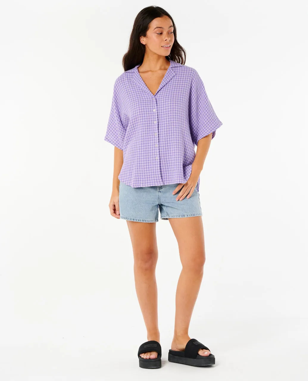 Premium Surf Check Shirt - Purple