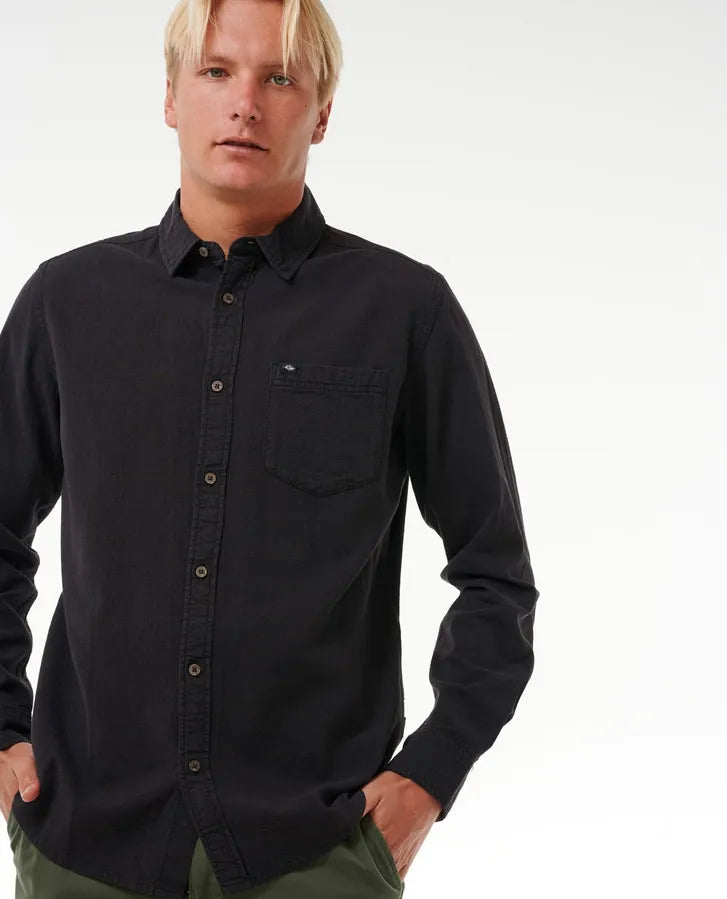 Classic  Surf Washed L/S Shirt - Black