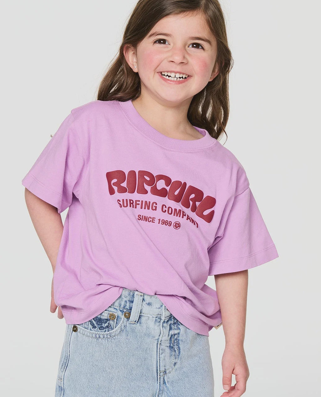 Surf Puff Tee - Kids/Lilac