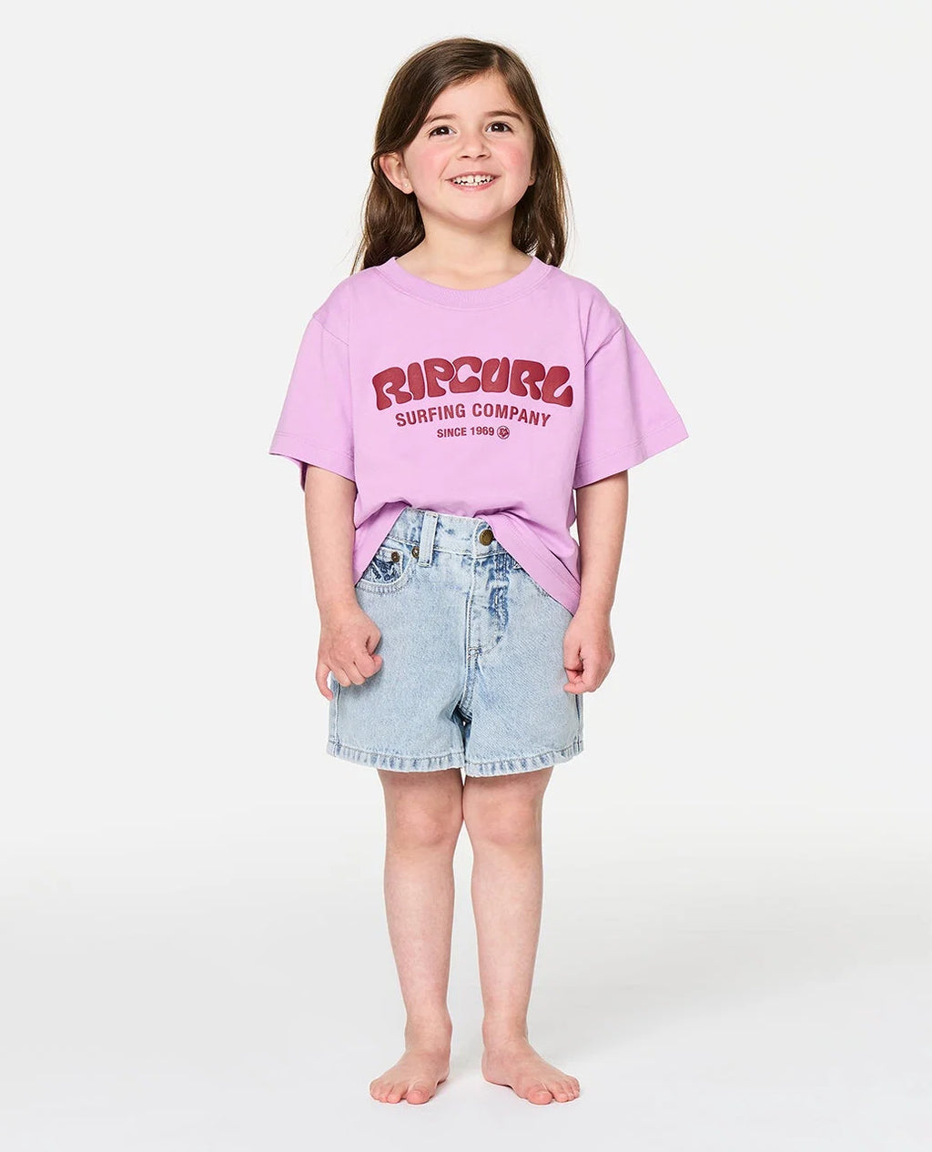 Surf Puff Tee - Kids/Lilac