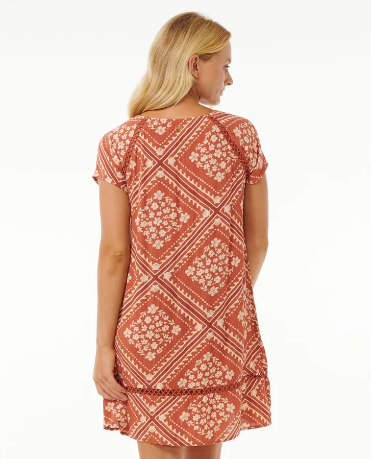 Soleil Shift Dress - Rust