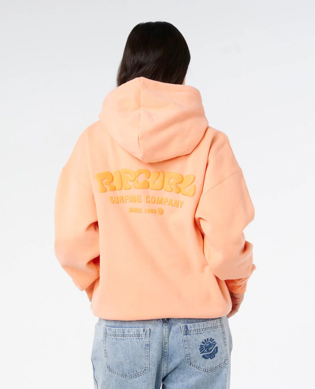 Surf Puff Relaxed Hood - Papaya