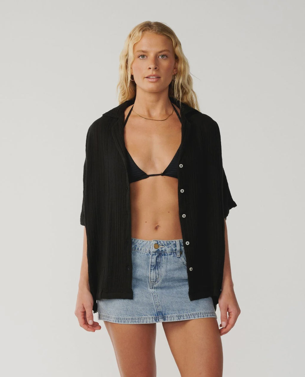 Premium Surf SS Shirt - Black