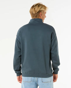 Pill. Icon 1/4 Zip Crew - Pine Night