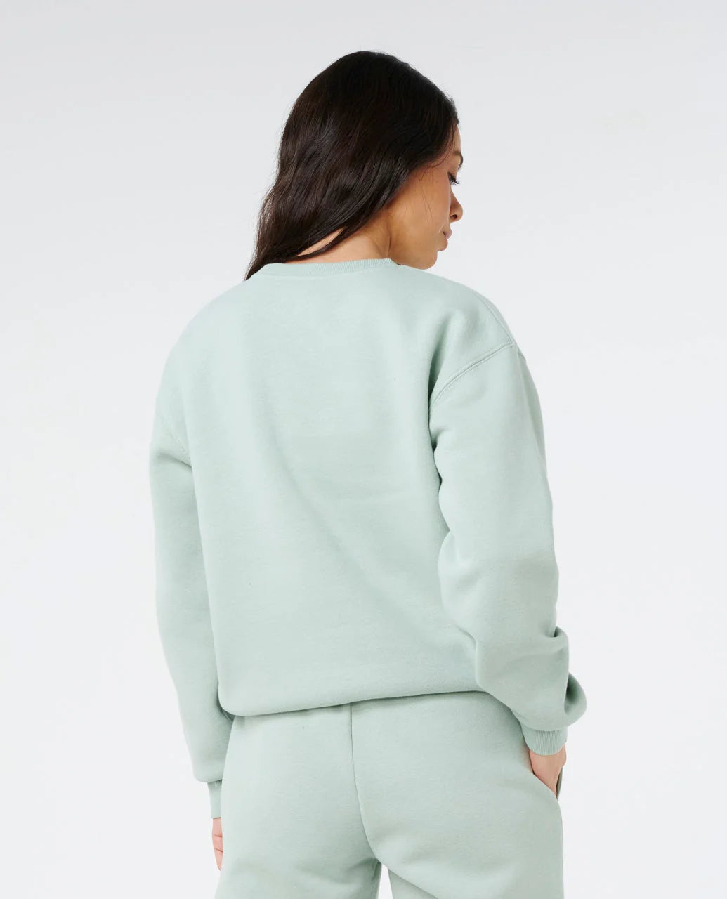 Surf Staple Relaxed Crew - Aqua Grey