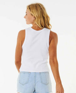 Classic Ribbed Tank - Optical White