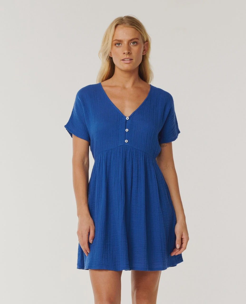 Premium Surf S/S Dress - Blue