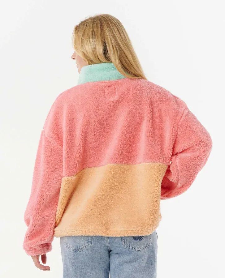 Block Party Polar Fleece - Pink