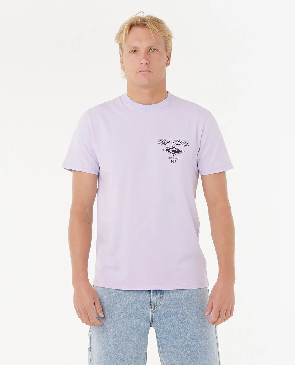 Fade Out Icon Tee - Iced Lavender