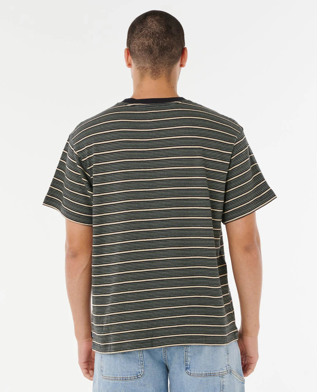 Search Stripe Tee - Black