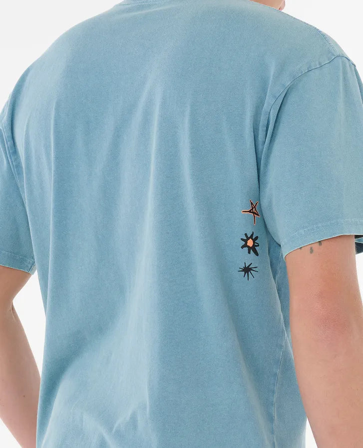 Raw Energy Bubble Tee  - Storm Blue