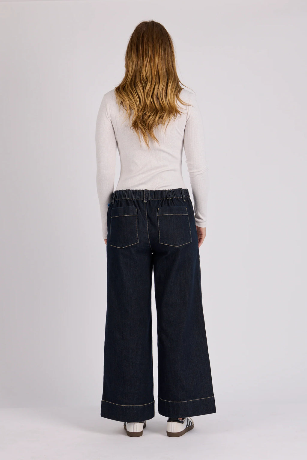 OTW Wide leg Jeans-Dark Blue