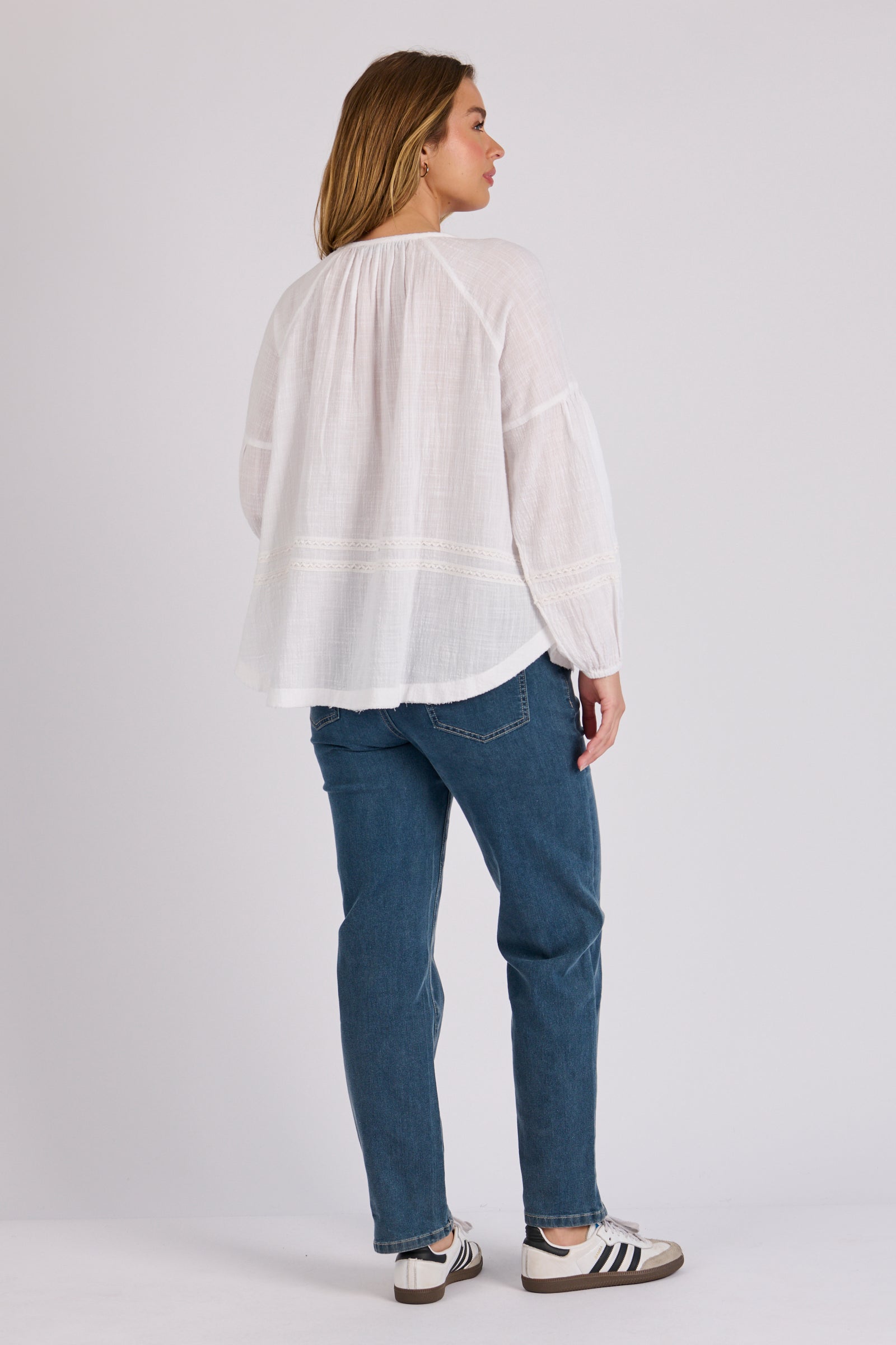 OTW Lace Trim Detail Blouse
