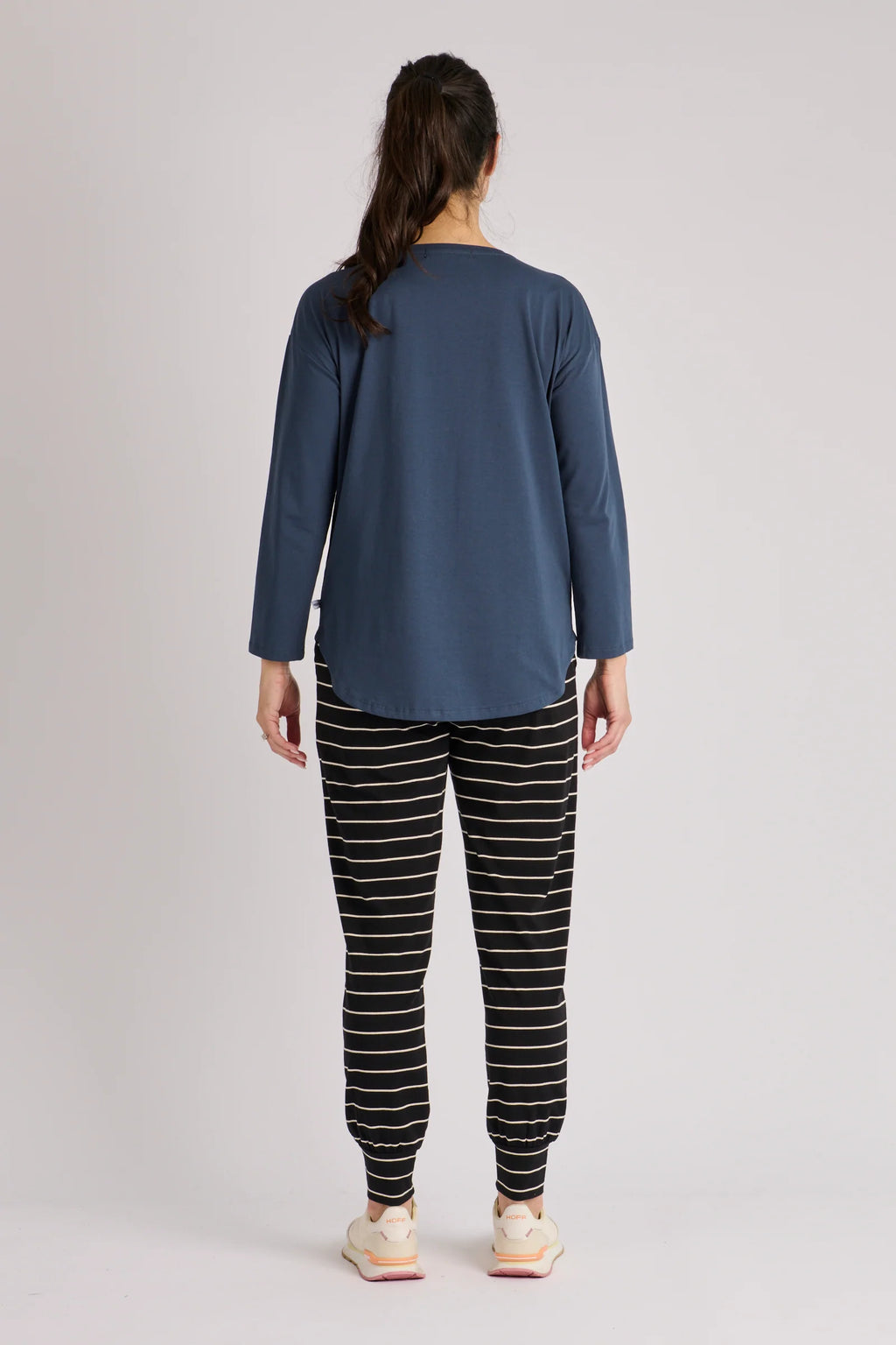 OTW Scoop Hem L/S Tee - Navy