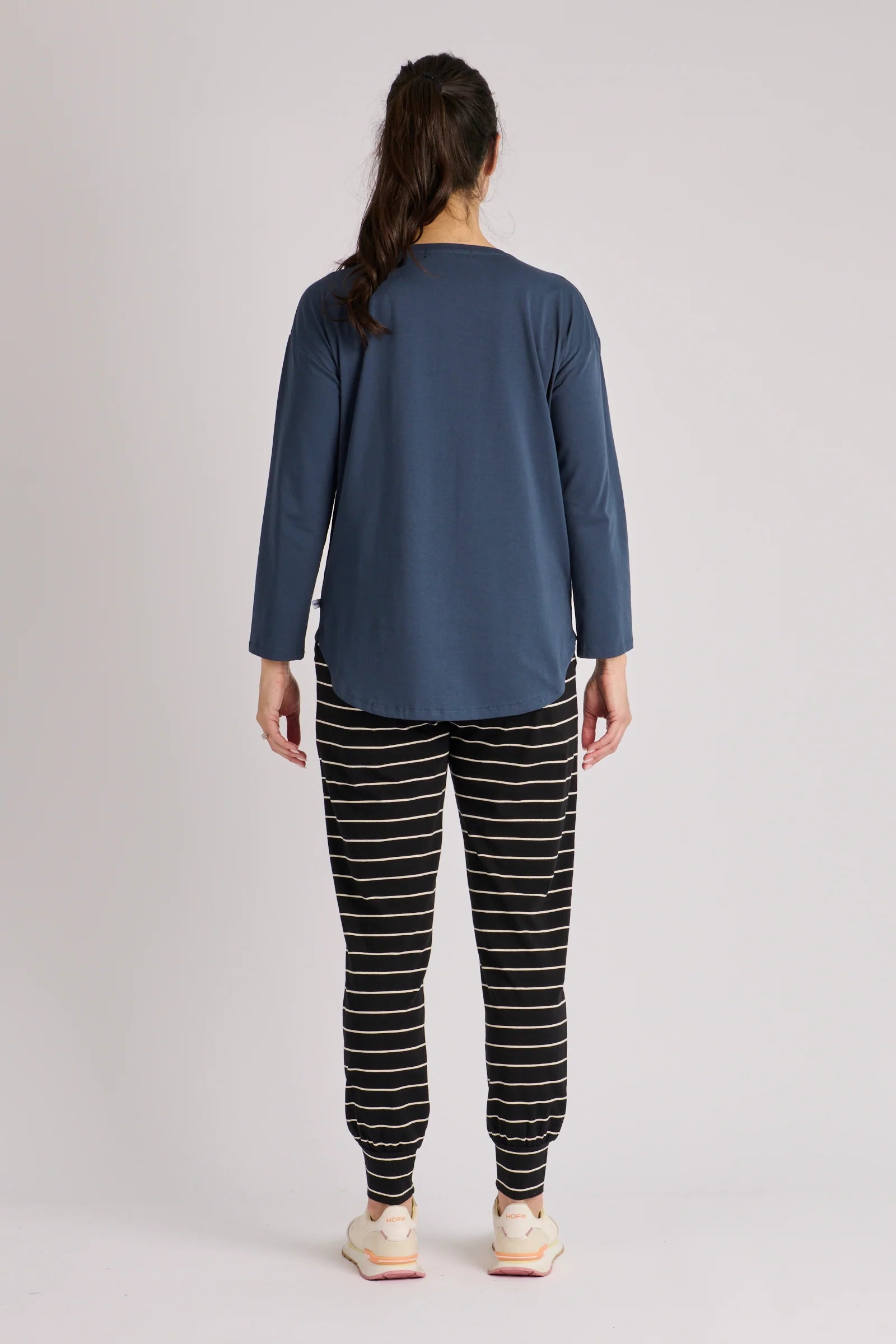 OTW Scoop Hem L/S Tee - Navy