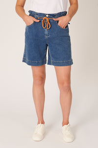 Elastic Waist Short - Dark Blue