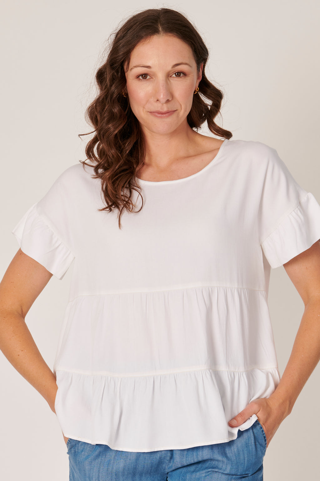 Tiered Top - White