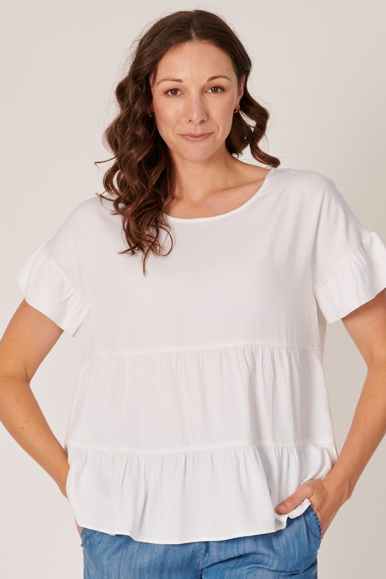 Tiered Top - White