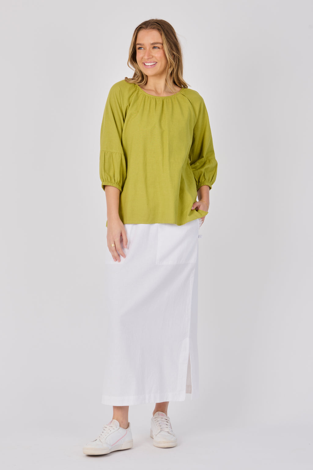 Gather Neck Blouse - 1024663