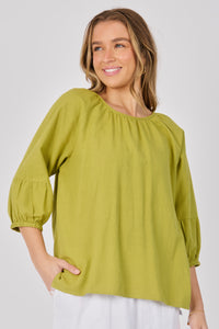 Gather Neck Blouse - 1024663