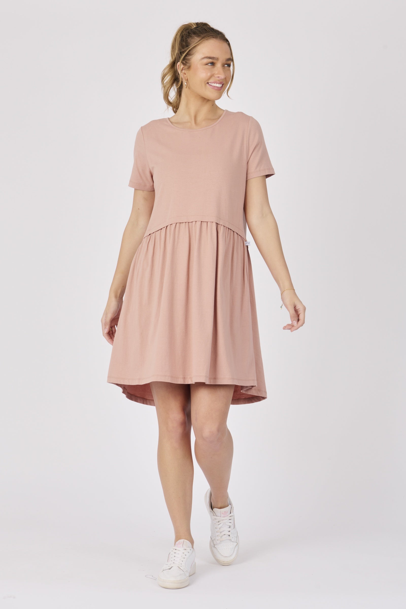 Drop Waist Dress - Mocha